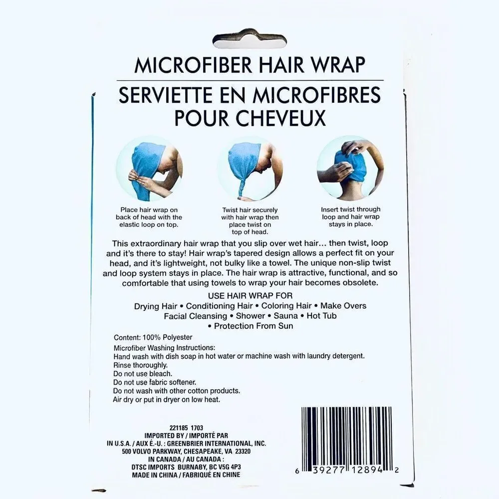 New 9 Microfiber Hair Wrap Hair Towel Pink Yellow